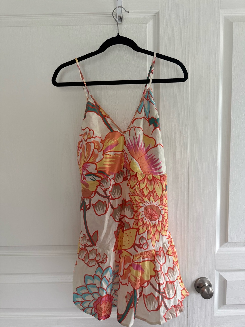 Maaji Floral V-Neck Swim Coverup in Cream, Yellow, Pink, Teal
